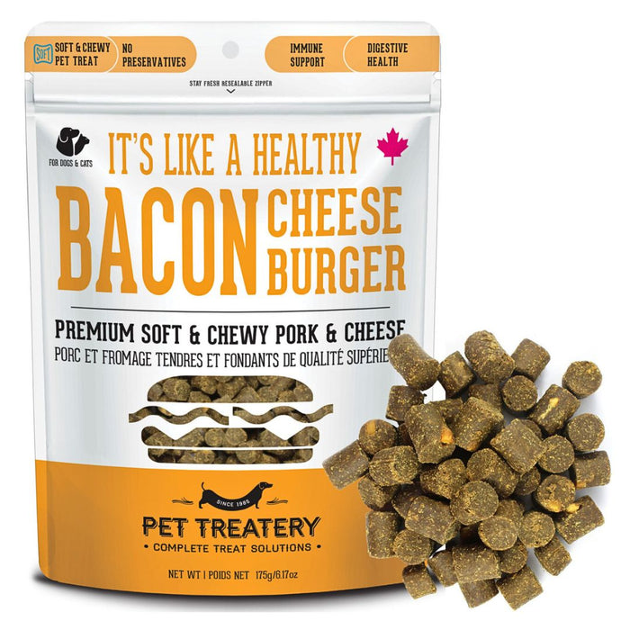 Bacon Cheeseburger - Soft & Chewy Pork and Cheese treats (175g)