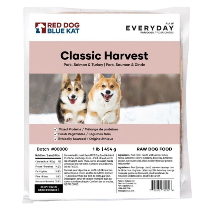 Classic Harvest - RDBK Everyday Raw (Pork,Turkey, Salmon)