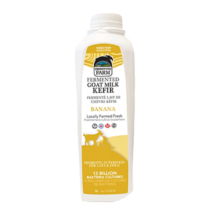 Raw Fermented Goat Milk Kefir with Banana