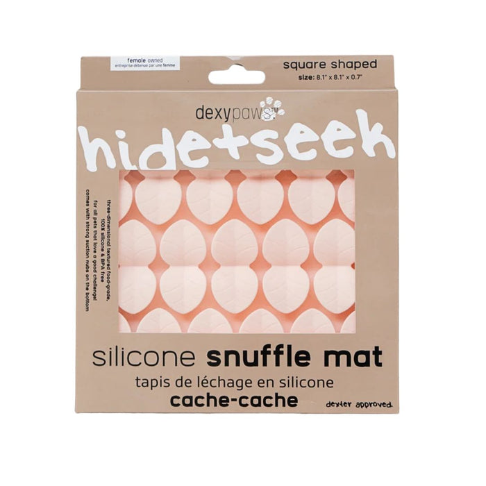 Square Hide and Seek Silicone Snuffle Mat (Blush Pink)