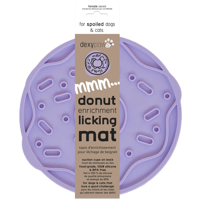Mmm Donut Enrichment Licking Mat (Mauve)