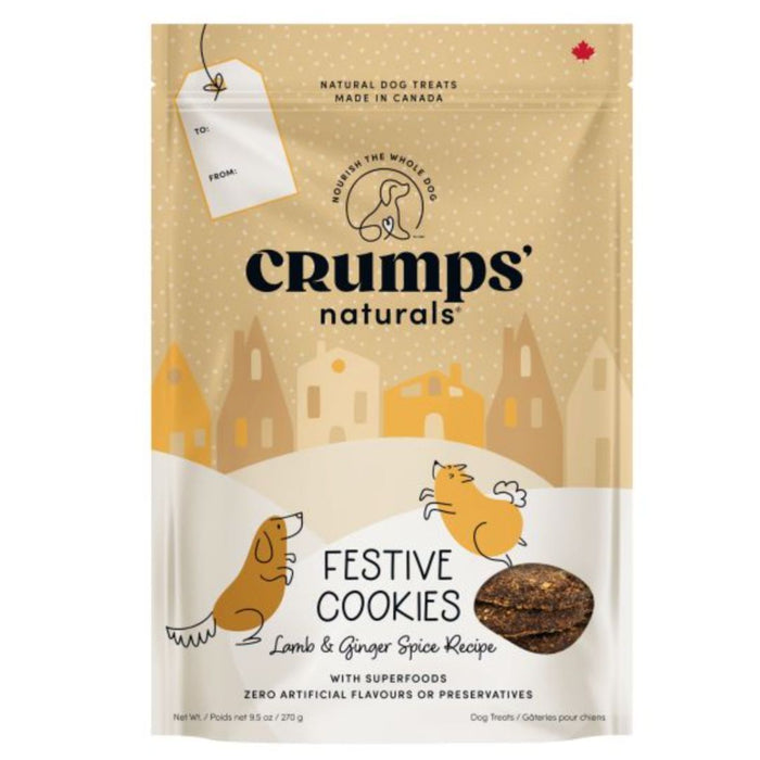 Festive Lamb and Ginger Dog Cookies