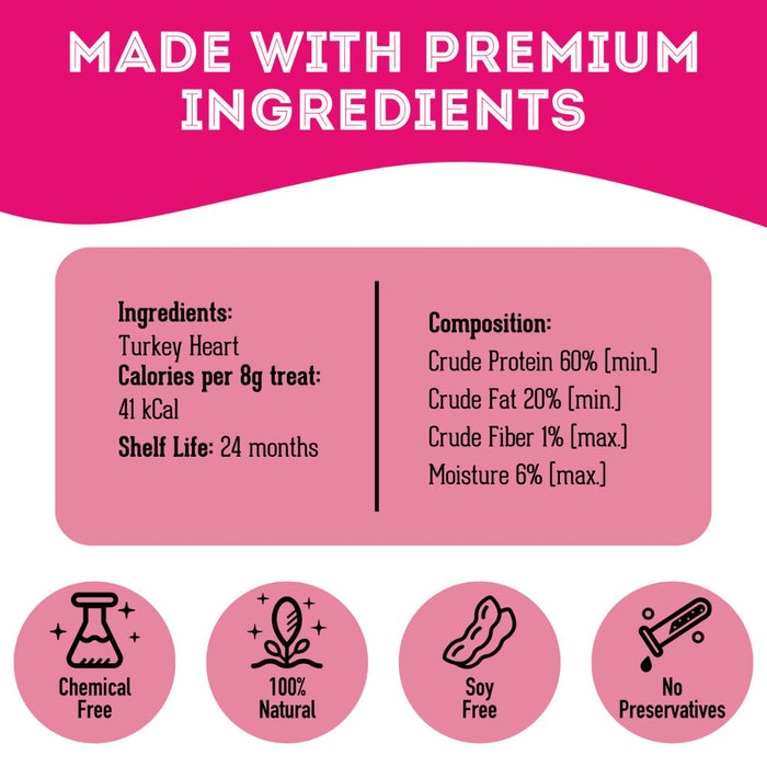 Have A Heart - Dehydrated Turkey Heart Treats (80g)
