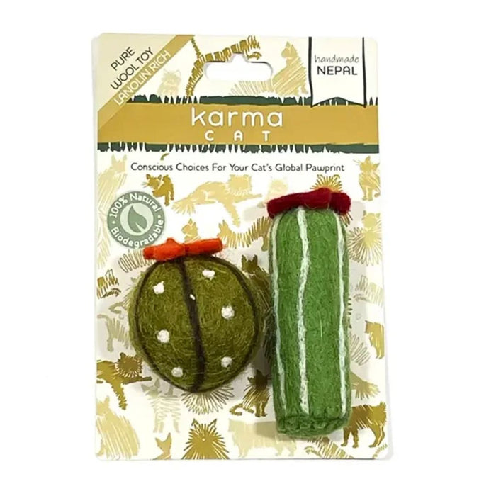 Succulents - Wool Felt Cat Toys (Set of 2)
