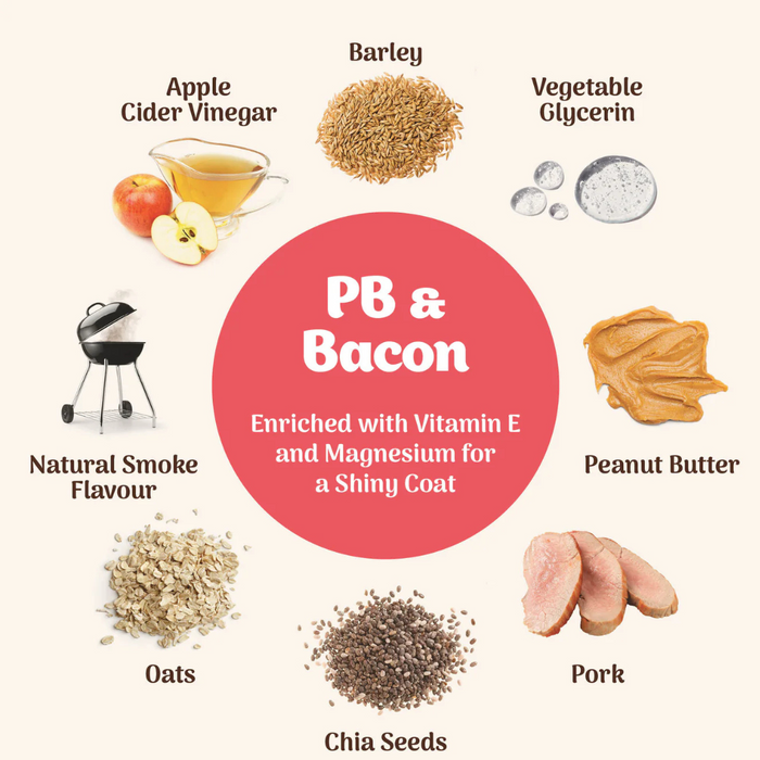 Northern Pet Softies PB & Bacon Treats Dog 170g