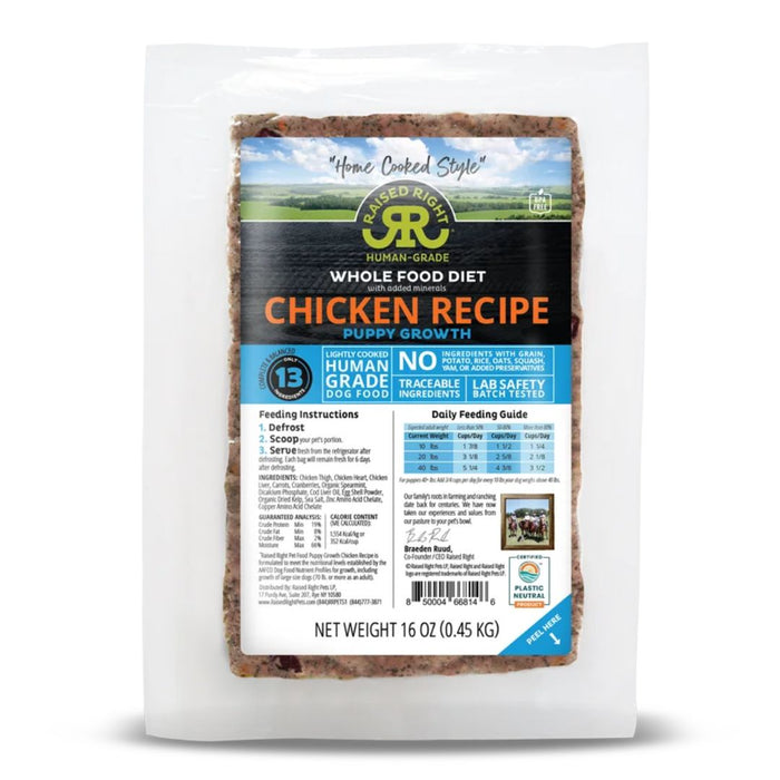 Raised Right Puppy - Gently Cooked Meals for Puppies