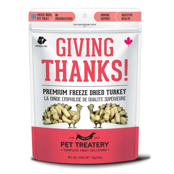 Giving Thanks! - Freeze Dried Turkey Treats (50g)