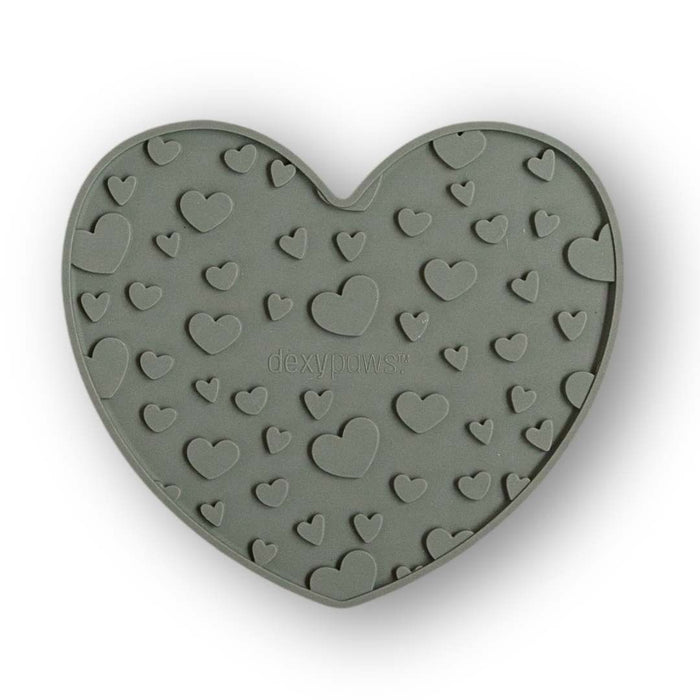 Heart enrichment licking mat (Khaki Green)