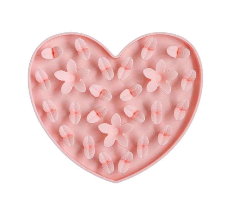 Heart Silicone Snuffle Mat (Pink)