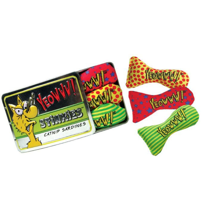Yeowww! Tin of Stinkees (3pk) Cat Toys