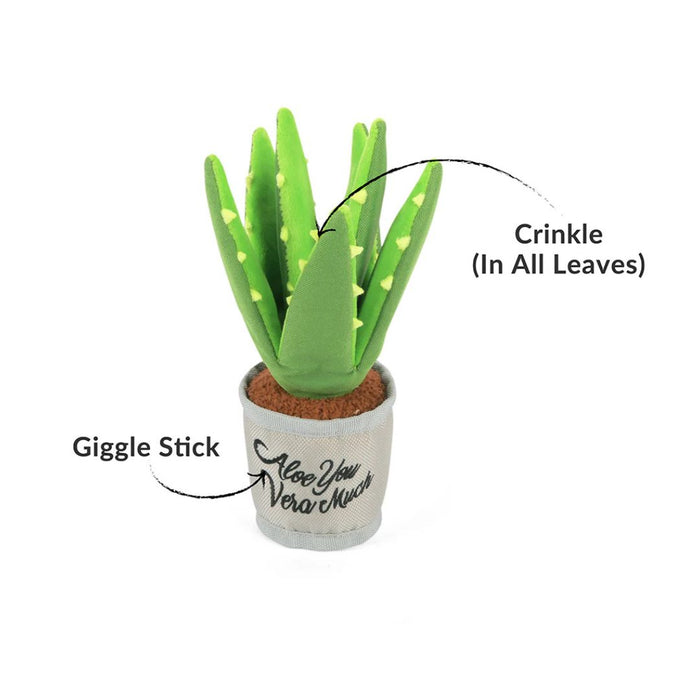 Aloe Plant Plush Dog Toy