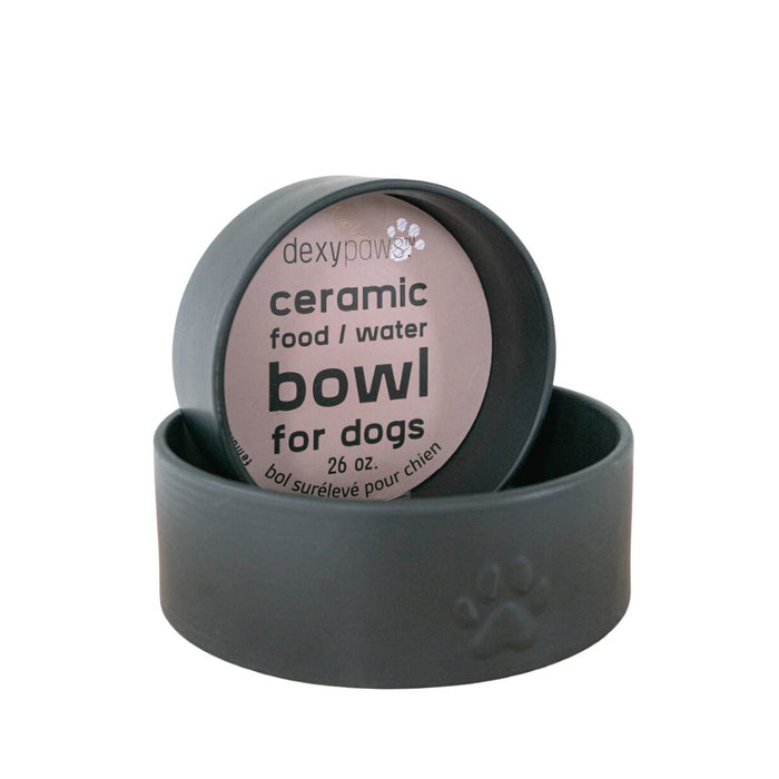 Ceramic Dog Bowl (Black)