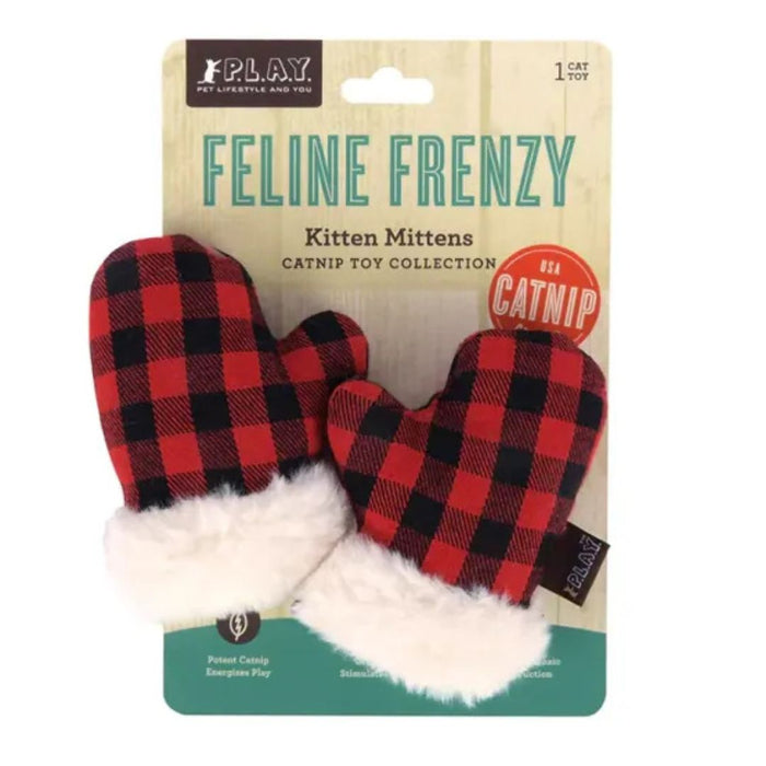 Feline Frenzy Plush Catnip – Kitty Mittens 2 Pk