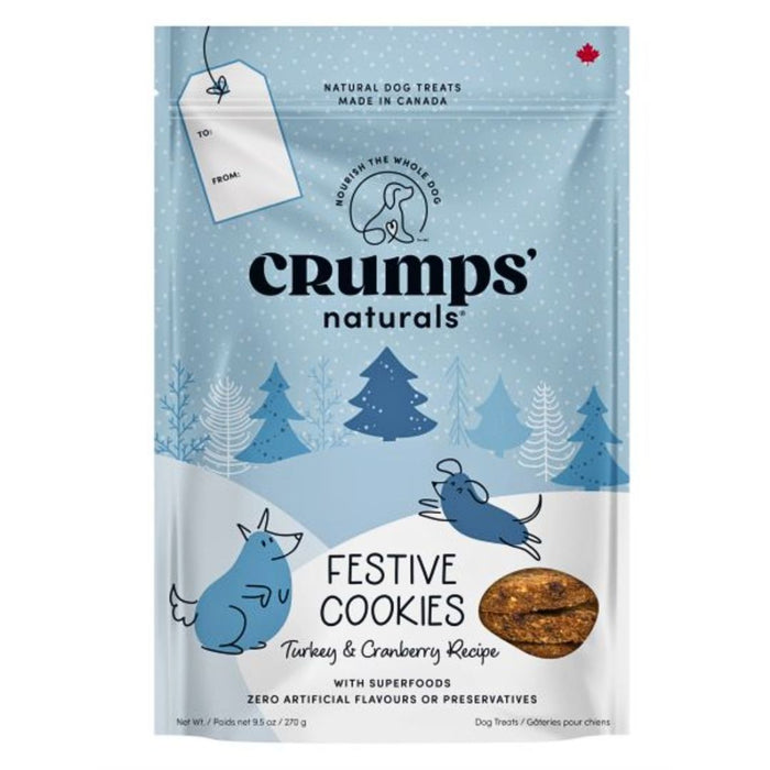 Festive Turkey and Cranberry Dog Cookies