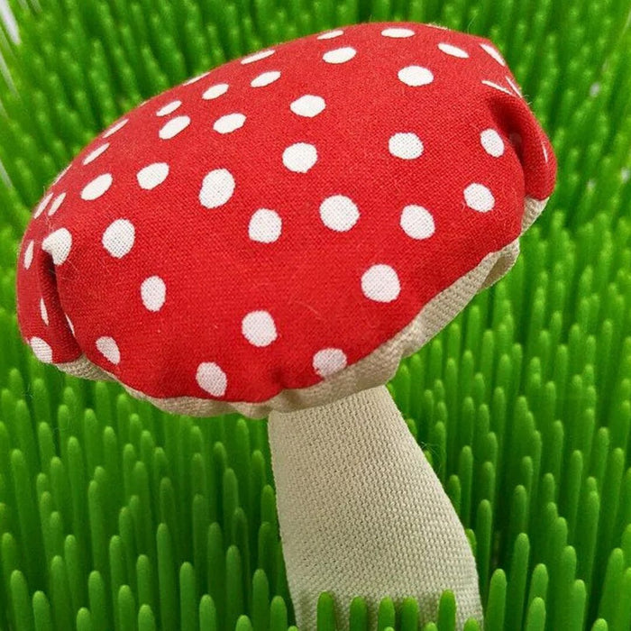 Mushroom Catnip Toy (Red & White)