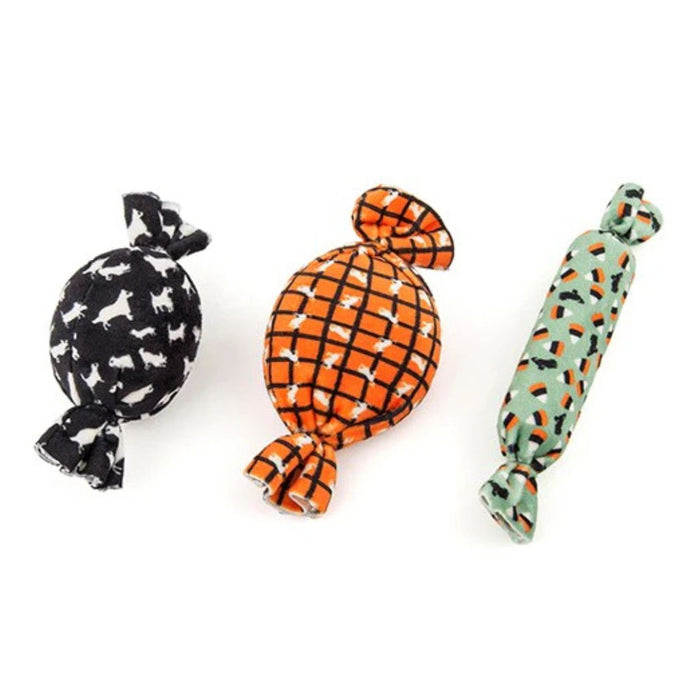 Halloween Pumpkin Basket with Candy - Dog Toy