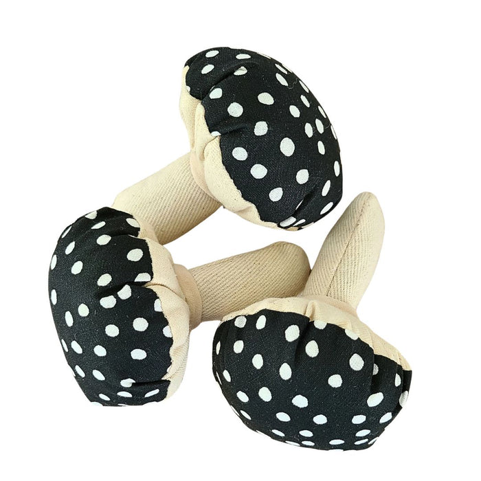 Mushroom Catnip Toy (Black & White)