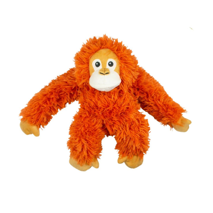 Plush Orangutan with Squeaker & Rope
