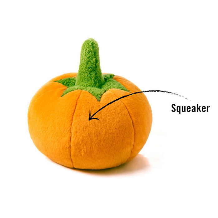 Pumpkin Plush Dog Toy