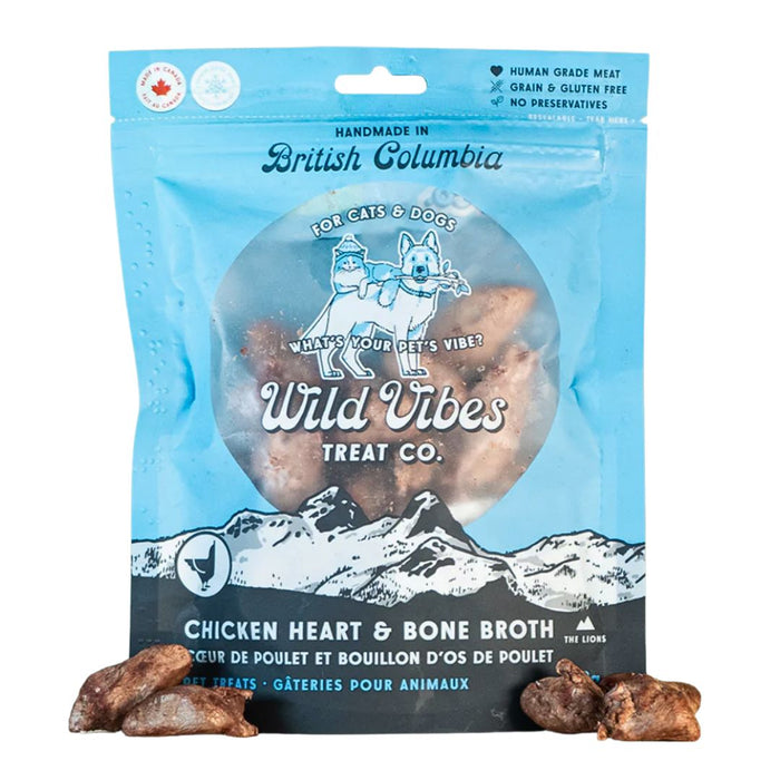 Wild Vibes Chicken Heart & Bone Broth Treats