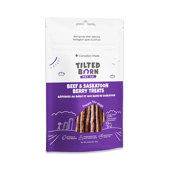 Beef and Saskatoon Berry Jerky Treats