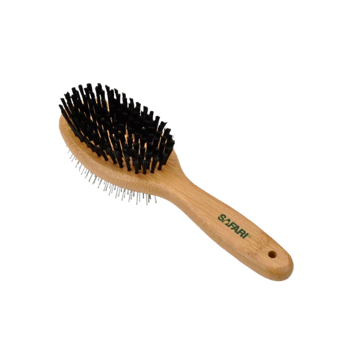 Safari Bamboo Combo Brush Medium Dog 1pc