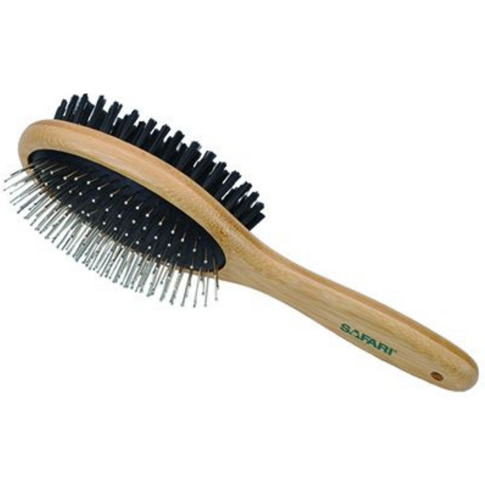 Safari Bamboo Combo Brush Medium Dog 1pc