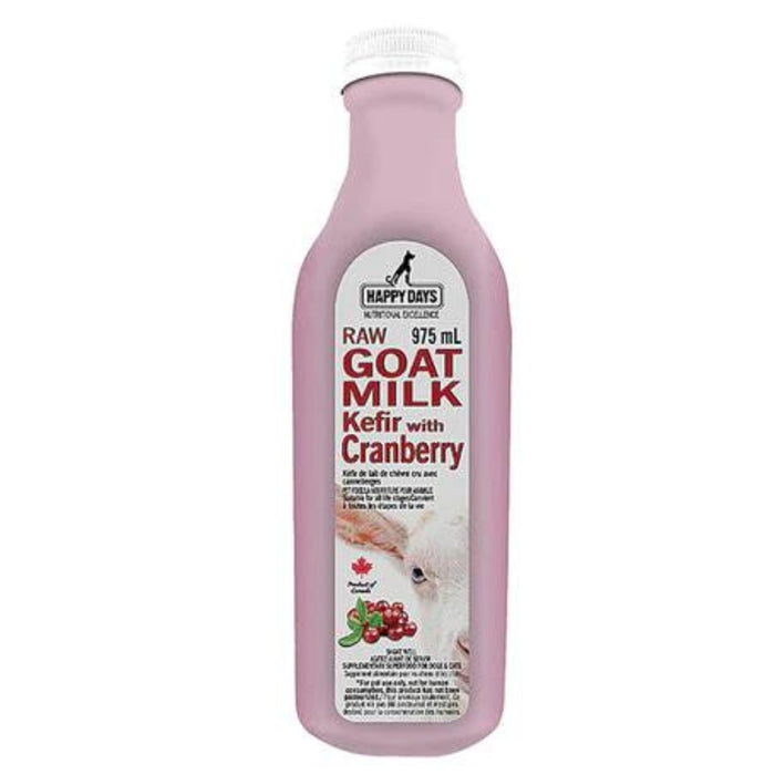 Raw Fermented Goat Milk Kefir with Cranberry