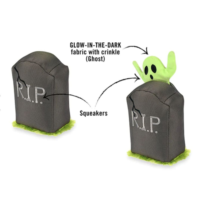 Halloween Ghoulish Grave Stone and Ghost Toy
