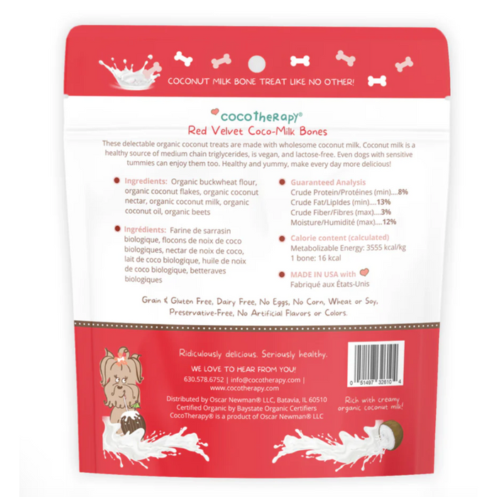 Cocotherapy Red Velvet Biscuit - Organic Coconut Treat for dogs