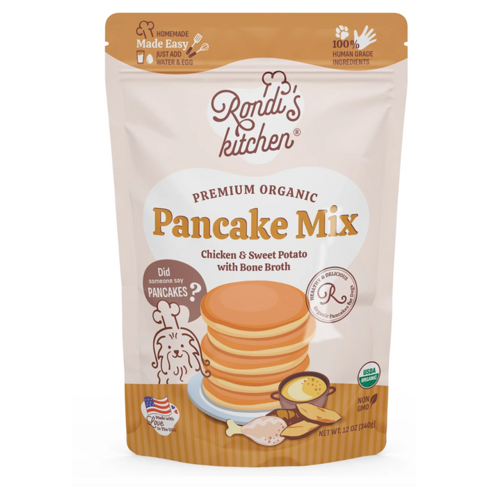 Rondi’s Kitchen Organic Pancake Mix – Chicken & Sweet Potato and bone broth (340g)