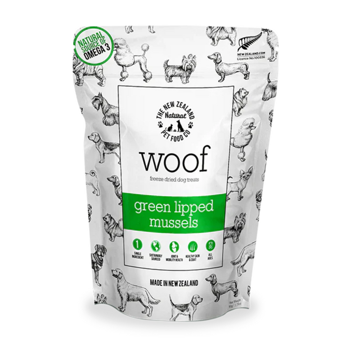 Woof Green Lipped Mussels - 50g