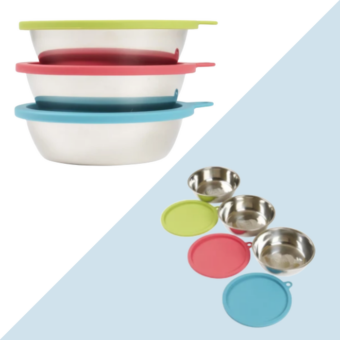 Messy Mutts 3 Stainless Bowls