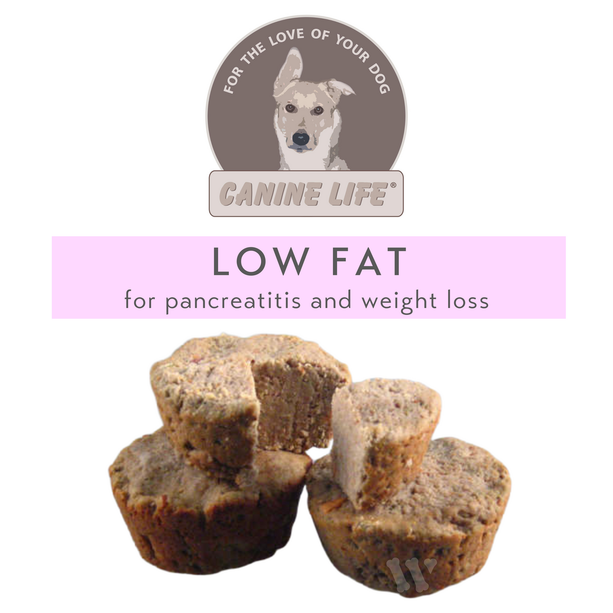 Canine Life LOW FAT Muffins Pancreatitis support 20 pack