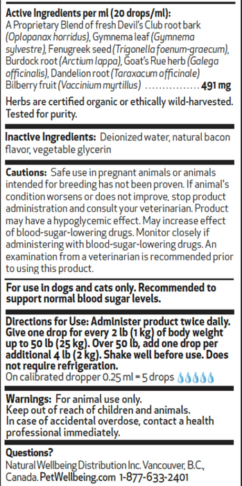 Blood Sugar Gold - Dog / Cat Diabetes Support